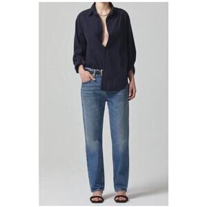 Citizens of Humanity Neve Low Slung Button Fly Straight Leg Jeans Size 32